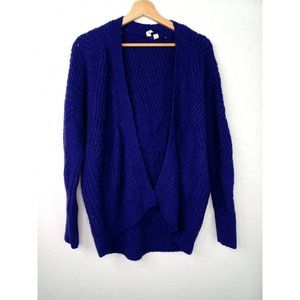 Moth by Anthropologie Small Knit Blue Cardigan